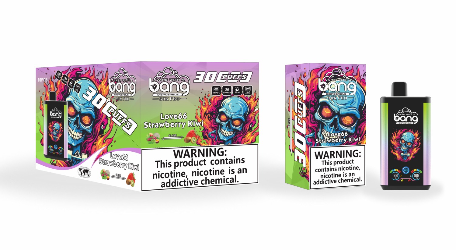 Bang 30000 Puffs - Dual Flavors - Display Screen - Disposable Vape
