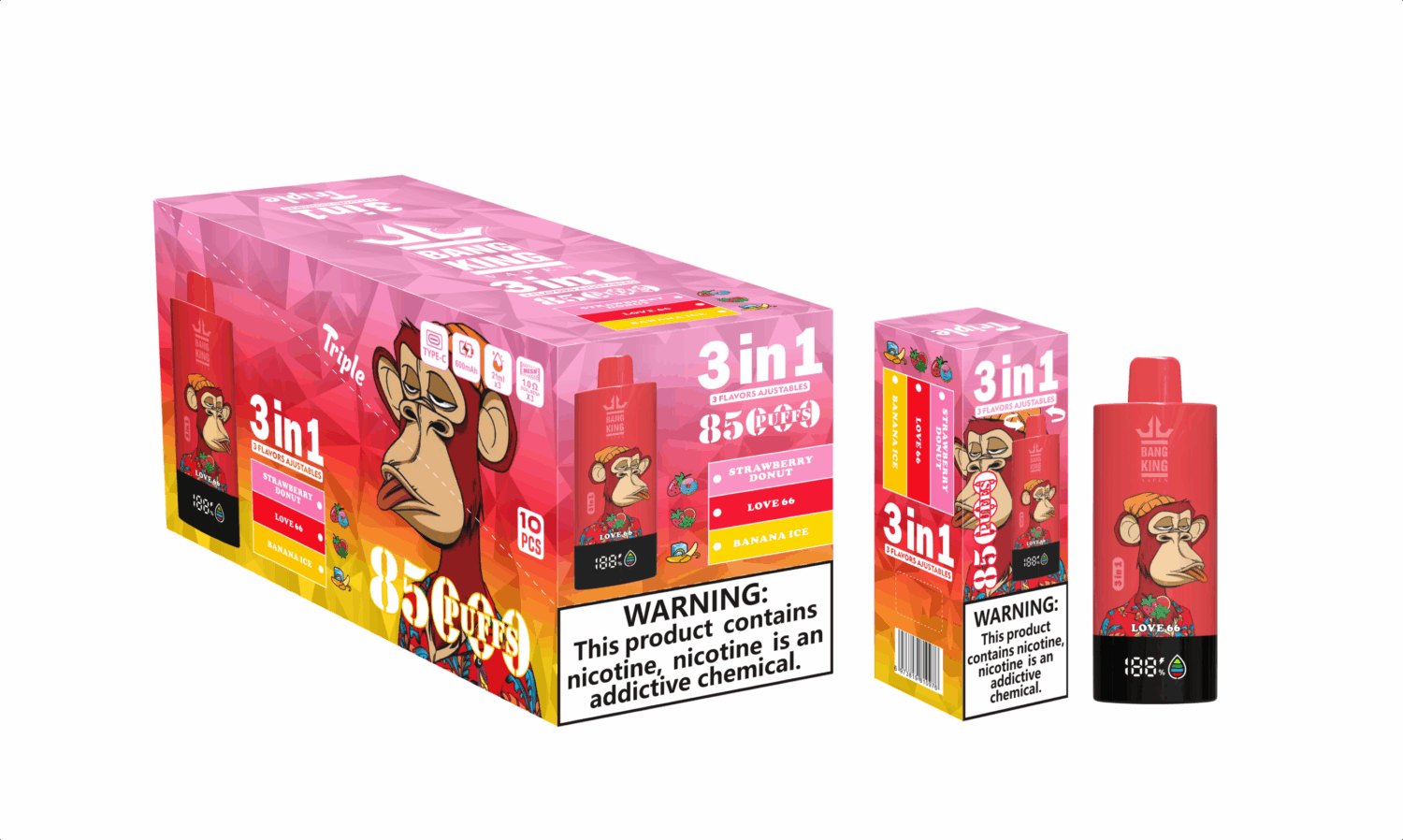 Bang King Triple 85000 Puffs - Disposable Vape