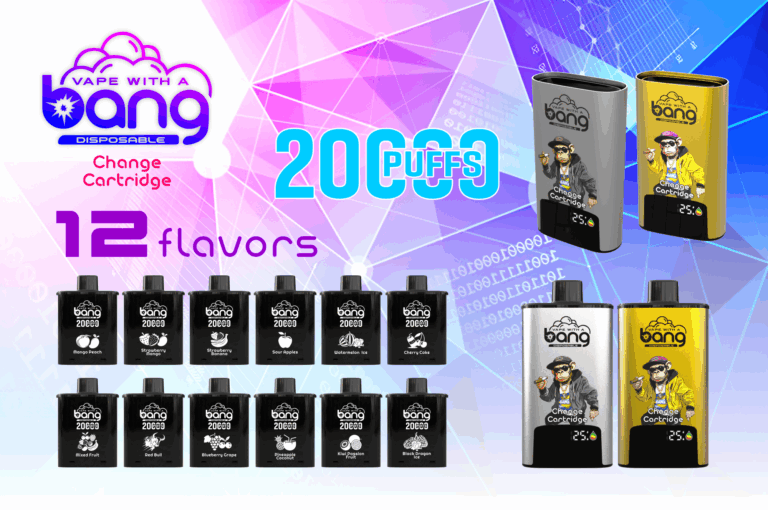 Bang 20000 Puffs - Replaceable Cartridge - Refillable Vape specifications