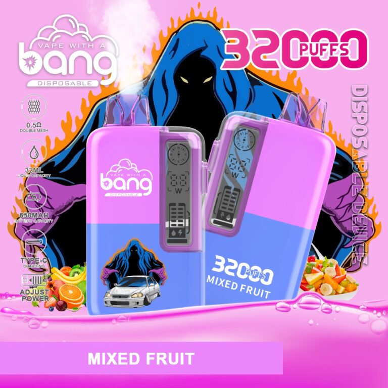 Bang 32000 Puffs - Adjustable Wattage - Disposable Vape specifications