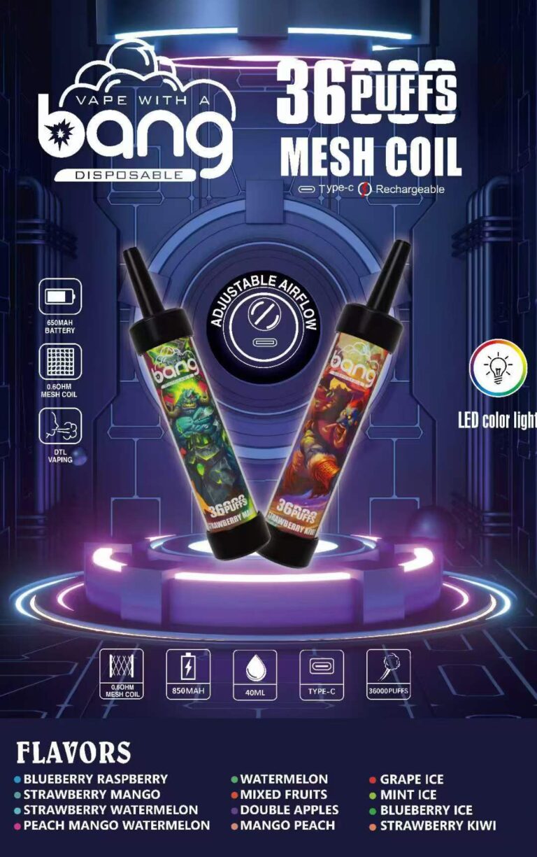 Bang 36000 Puffs -  Shisha / Hookah - Disposable Vape overview