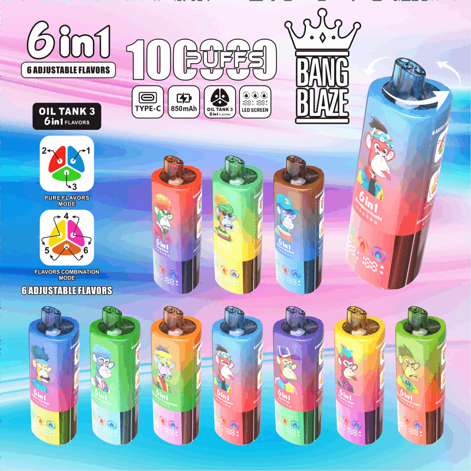 bang blaze 100000-puffs 6 in 1