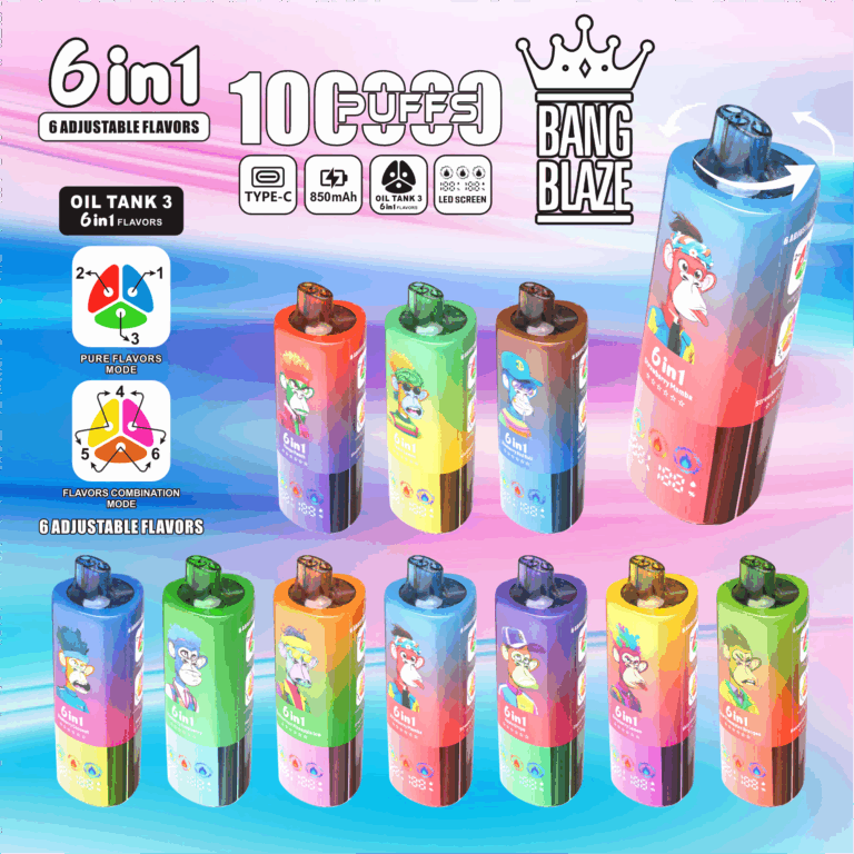 Bang Blaze 100,000 Puffs - 6 in 1 Flavor - Disposable Vape wholesale and shipping