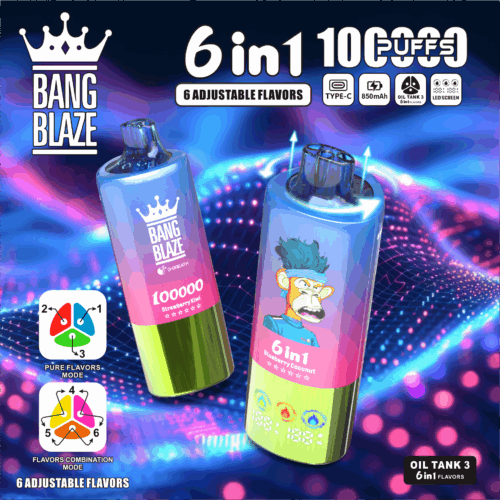 bang blaze 100000 puffs 6 in 1 vape