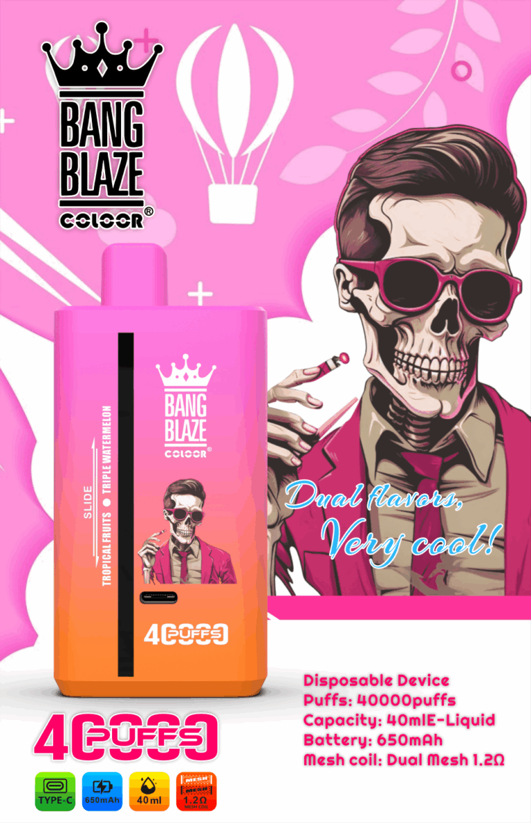 Bang Blaze 40000 Puffs - Dual-Flavor - Disposable Vape overview