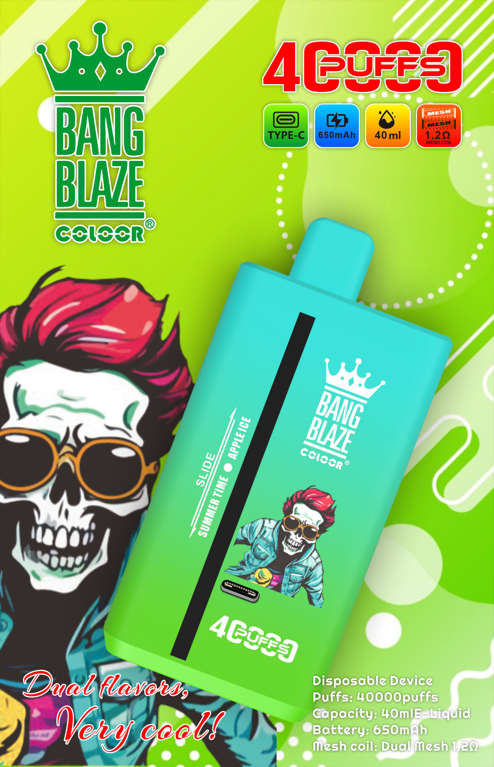 Bang Blaze 40000 Puffs - Dual-Flavor - Disposable Vape