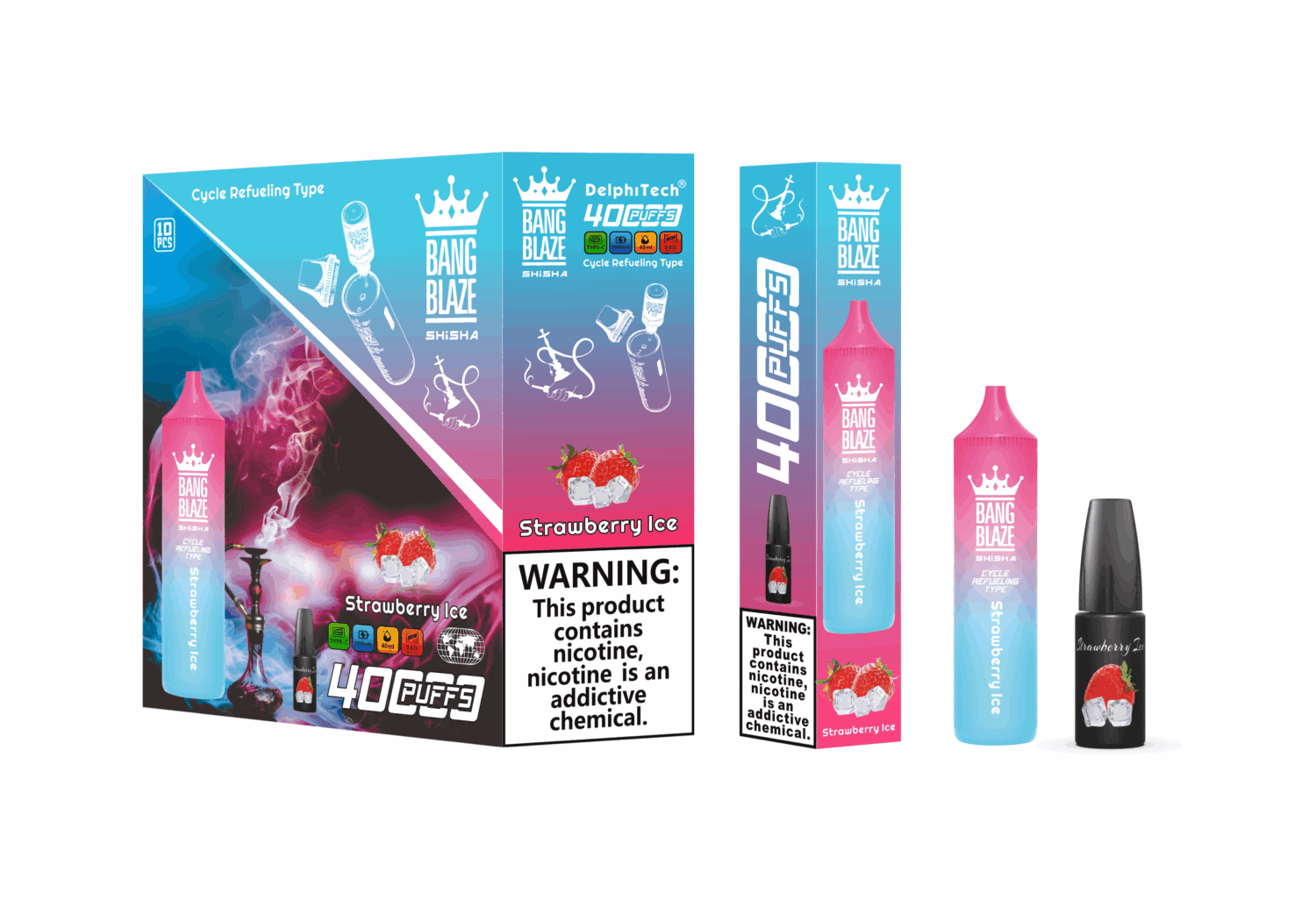 Bang Blaze 40000 Puffs Shisha/Hookah - Refillable Vape