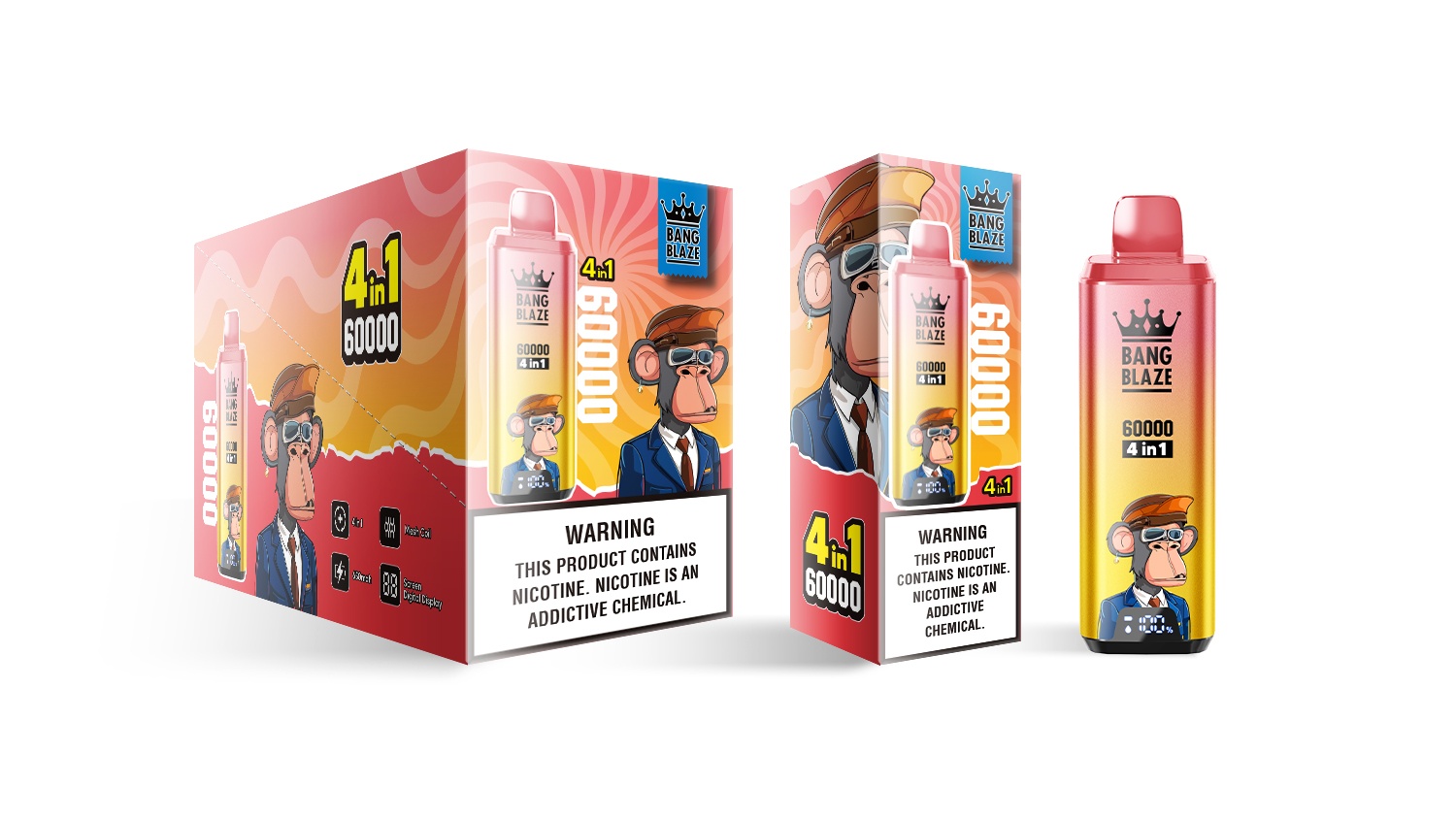 Bang Blaze 60000 Puffs - 4 in 1 Flavor - Disposable Vape