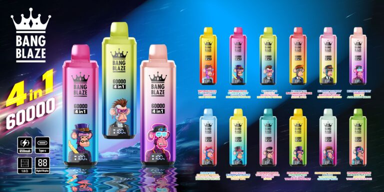 Bang Blaze 60000 Puffs - 4 in 1 Flavor - Disposable Vape specifications