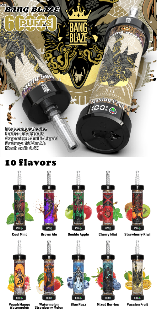 Bang Blaze 60000 Puffs - Shisha / Hookah - Disposable Vape