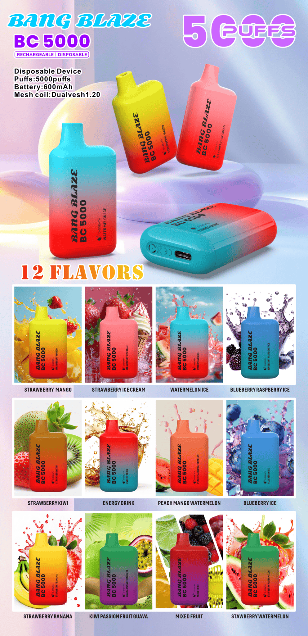 Bang Blaze BC 5000 Puffs - Disposable Vape