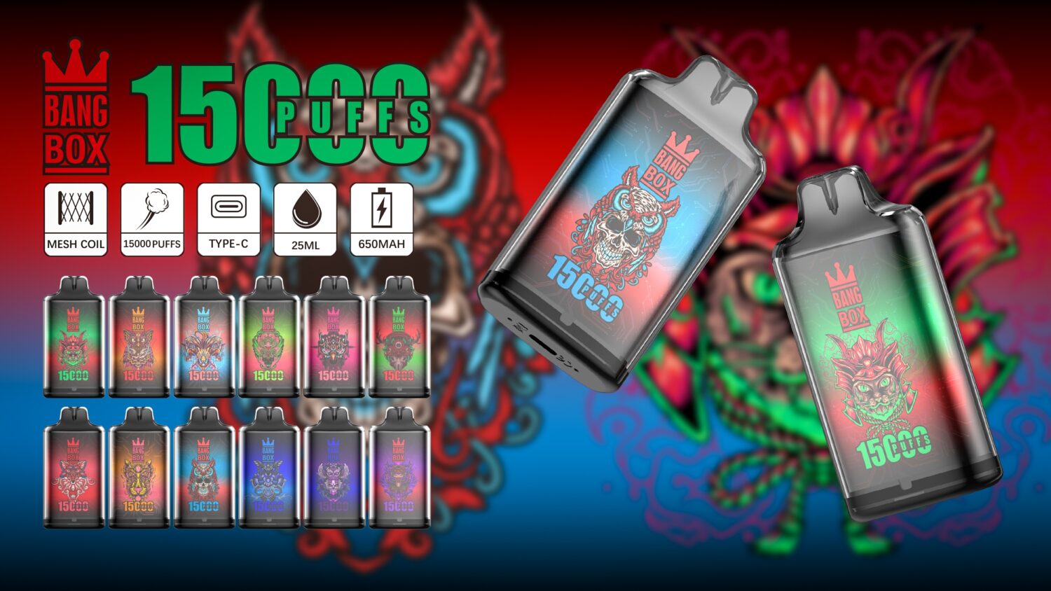 Bang Box 15000 Puffs - Crystal Design- Disposable Vape