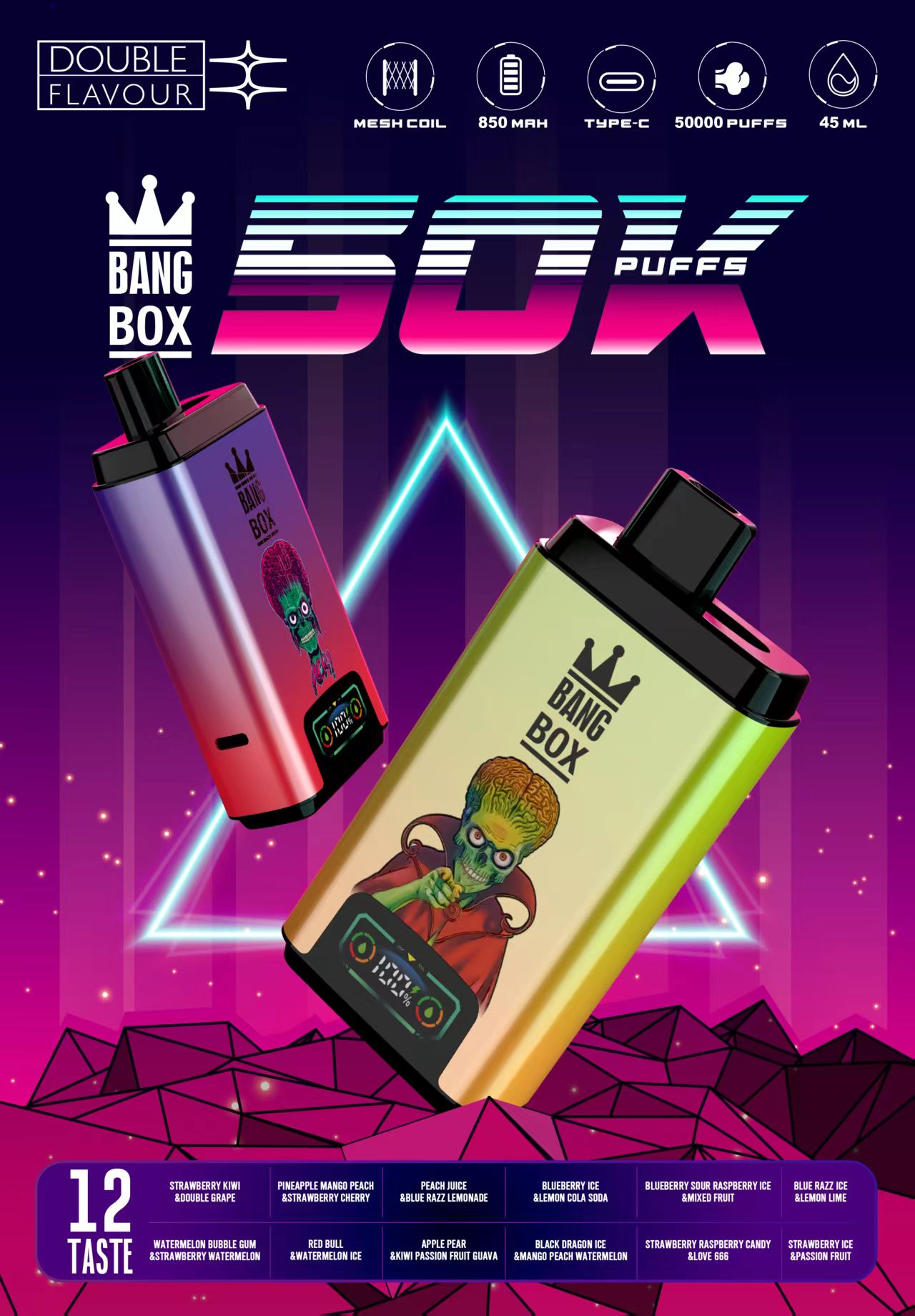 Bang Box 50000 Puffs Dual Flavor Vape Poster 3