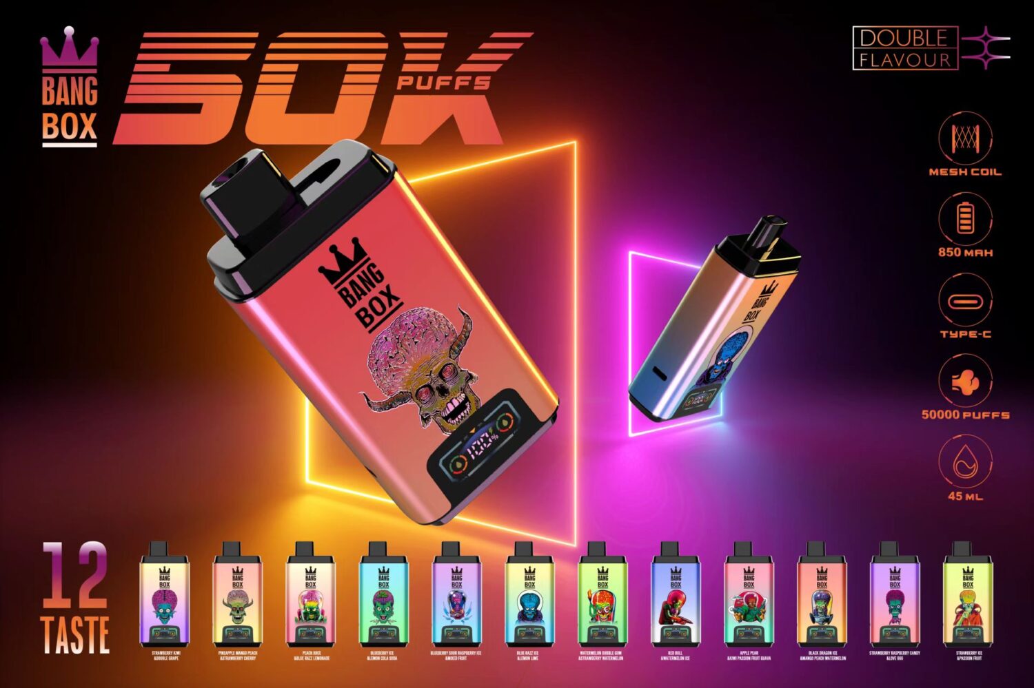 Bang Box 50000 Puffs Dual Flavor Vape Poster 1