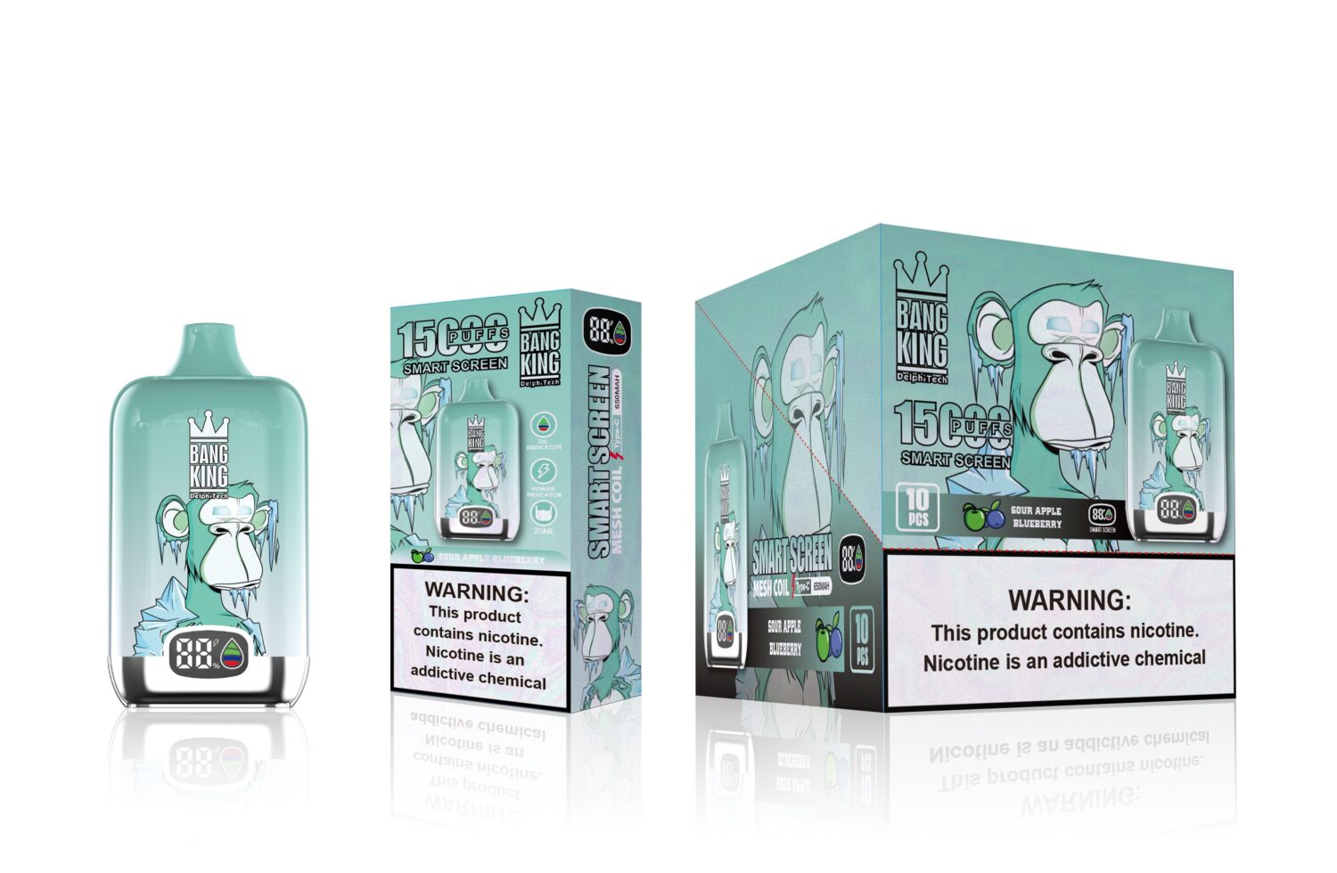 Bang King 15000 Puffs - Display Screen - Disposable Vape