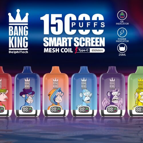 Bang King 15000 Puffs - Display Screen - Disposable Vape
