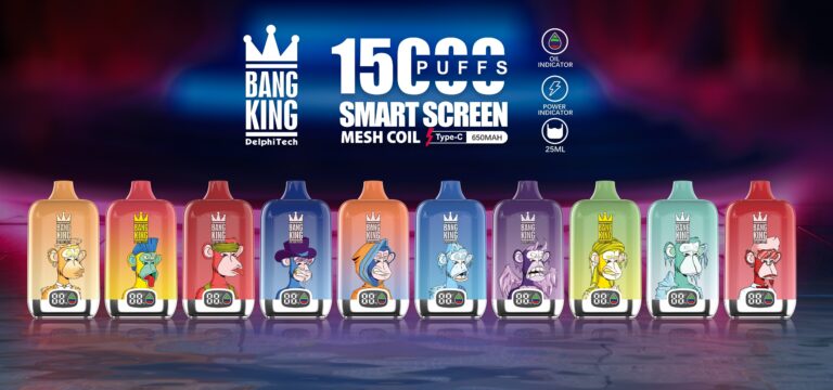 Bang King 15000 Puffs - Display Screen - Disposable Vape specifications