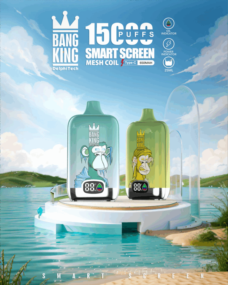 Bang King 15000 Puffs - Display Screen - Disposable Vape overview