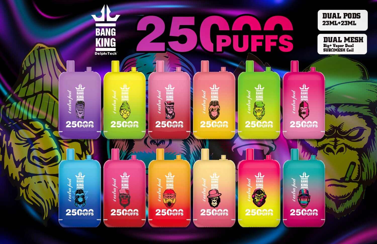 Bang King 25000 Puffs - Dual Pods - Disposable Vape
