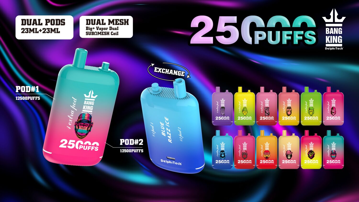Bang King 25000 Puffs - Dual Pods - Disposable Vape