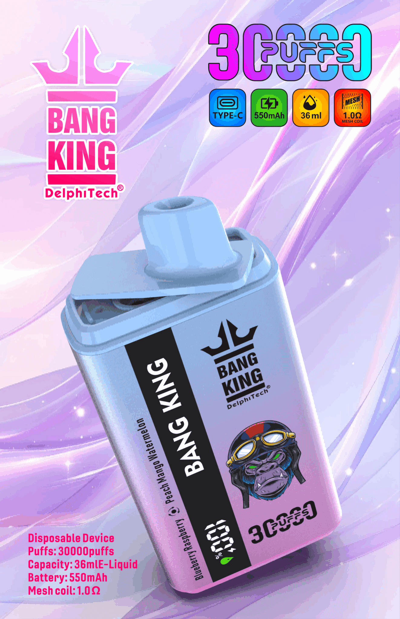 Bang King 30000 Puffs - Dual-Flavor - Disposable Vape