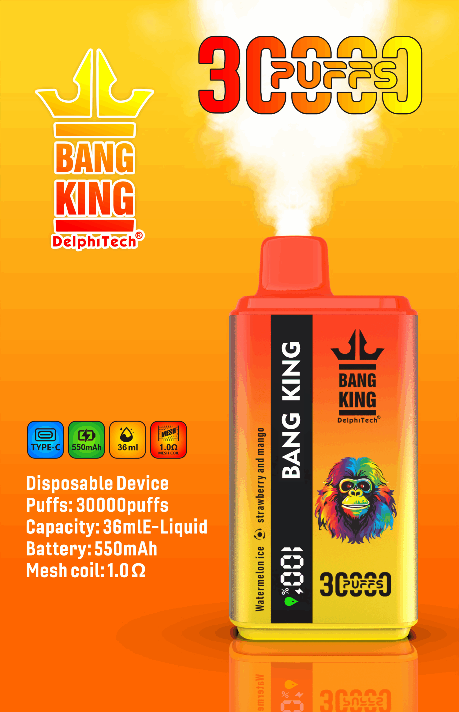 Bang King 30000 Puffs - Dual-Flavor - Disposable Vape