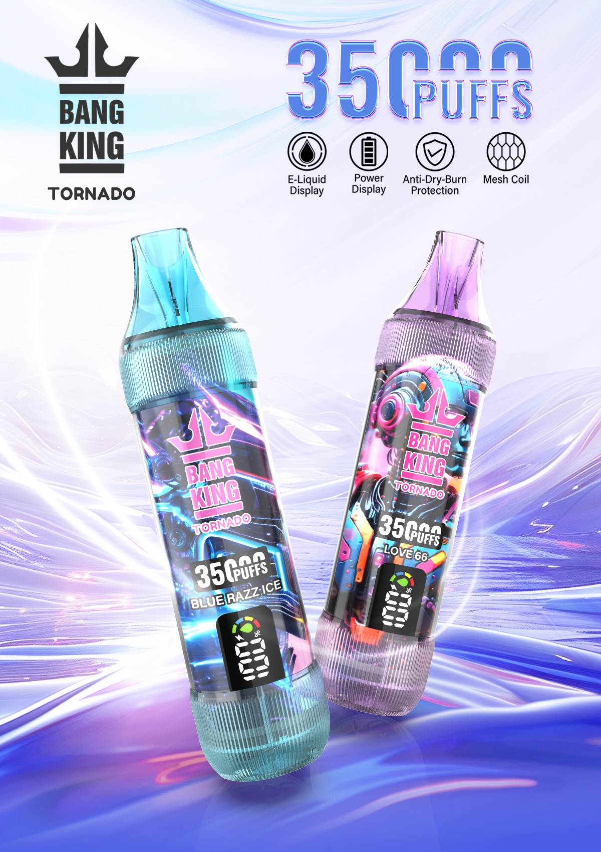 Bang King Tornado 35000 Puffs - Shisha / Hookah – Disposable Vape