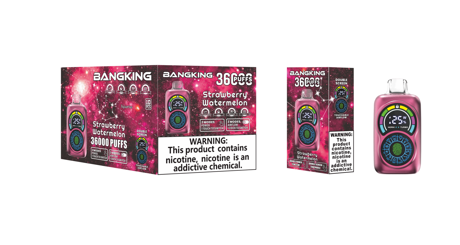 Bang King 36000 Puffs – Fingerprint Unlock Vape- Disposable Vape