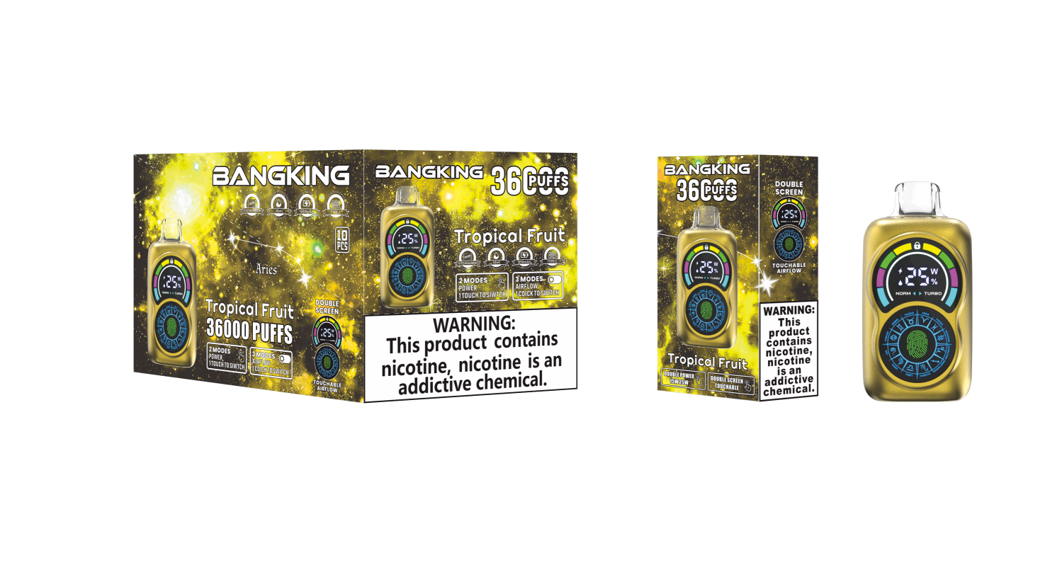 Bang King 36000 Puffs – Fingerprint Unlock Vape- Disposable Vape