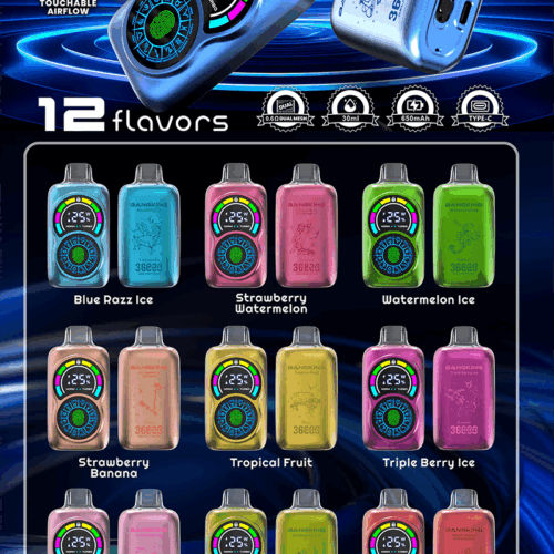 Bang King 36000 Puffs – Fingerprint Unlock Vape- Disposable Vape