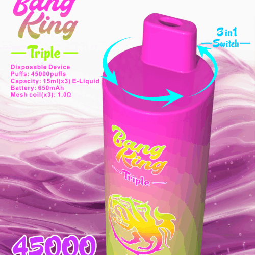 Bang King 45000 Puffs - 3 in 1 Flavor - Disposable Vape