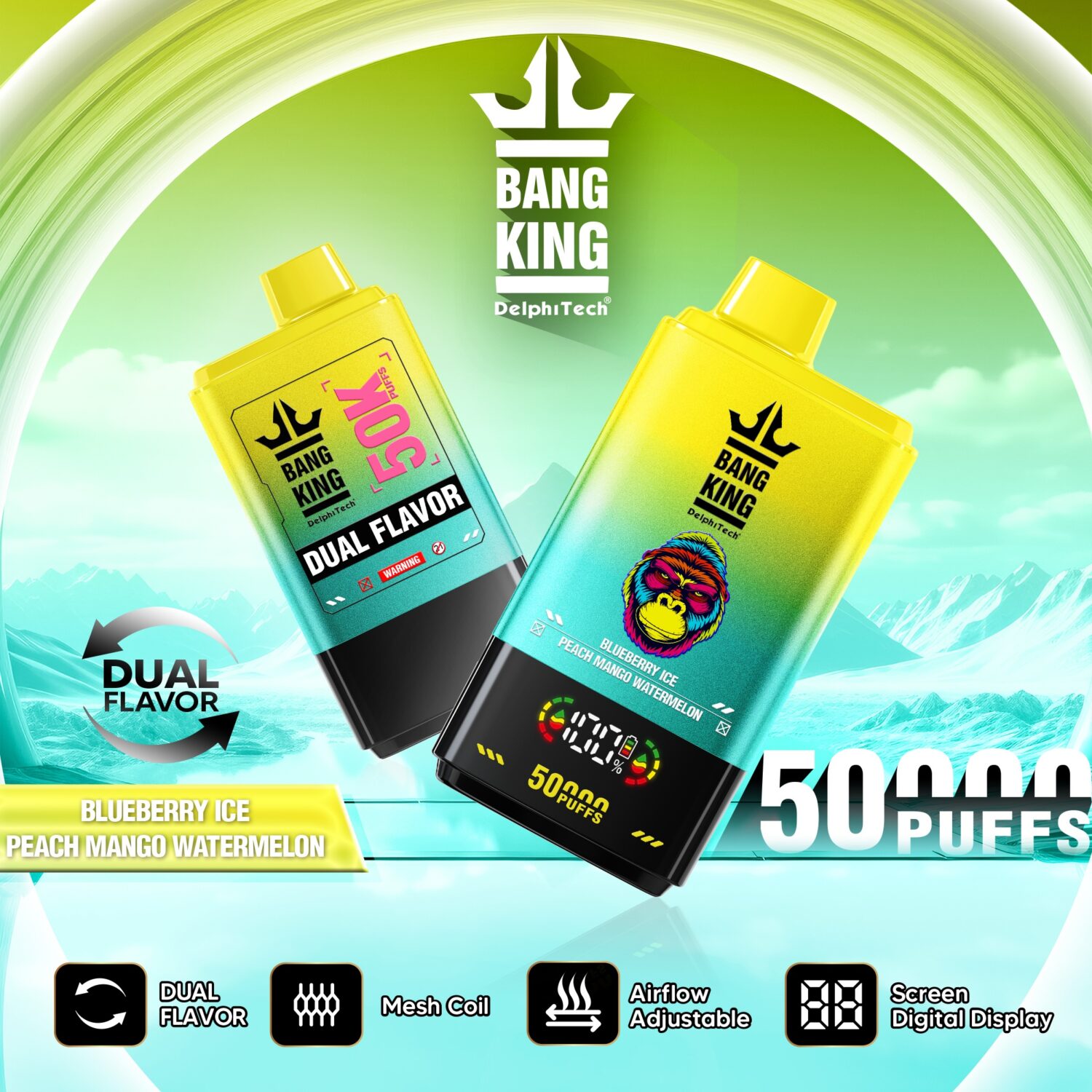Bang King 50000 Puffs - Dual-Flavor - Disposable Vape
