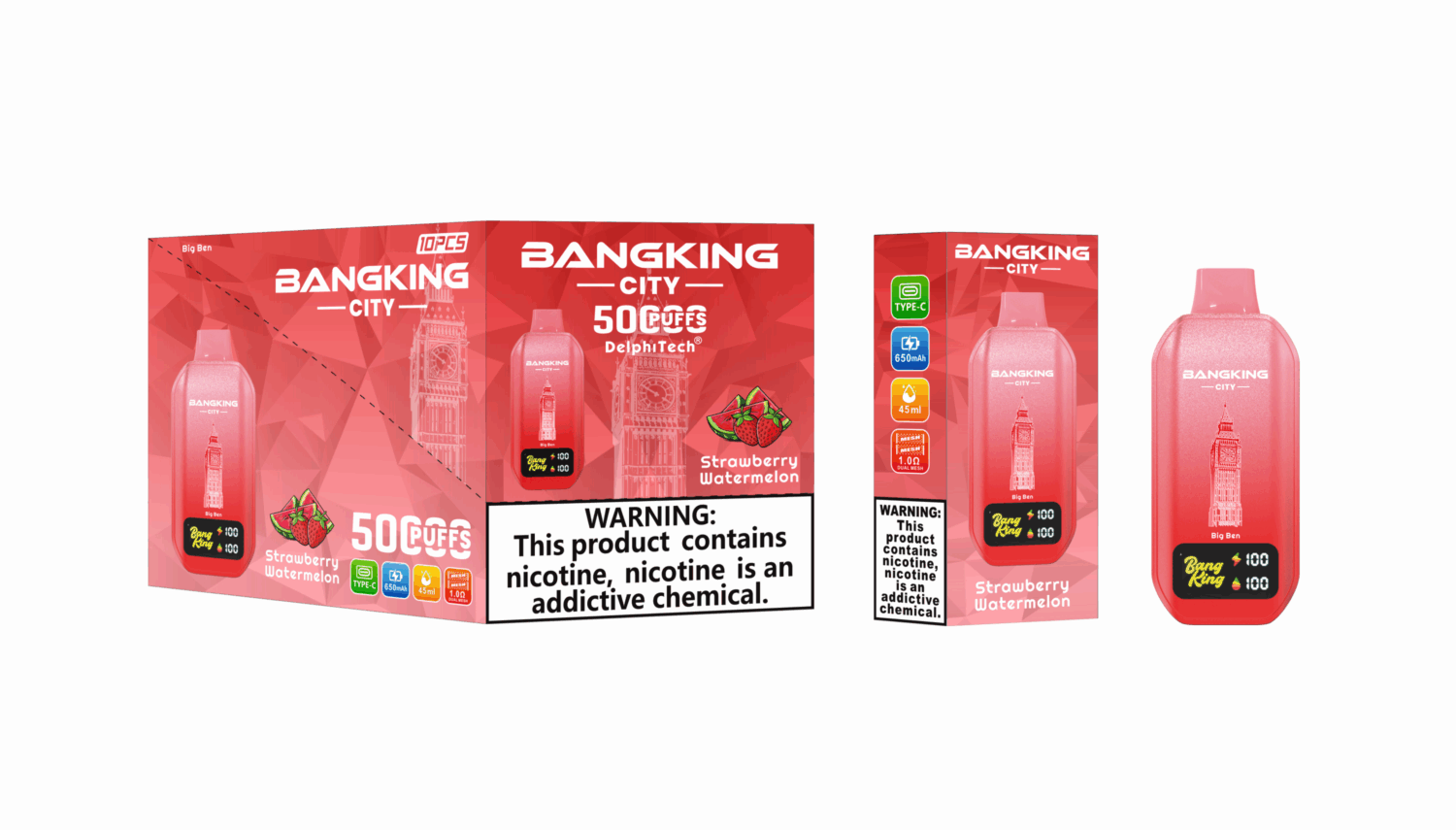 Bang King 50000 Puffs – World Cities - Disposable Vape