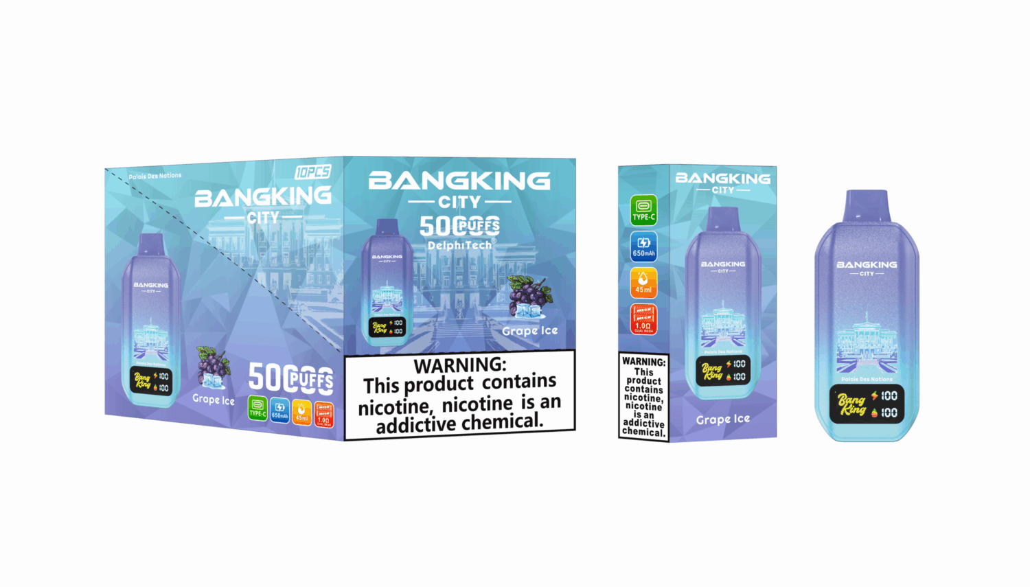 Bang King 50000 Puffs – World Cities - Disposable Vape