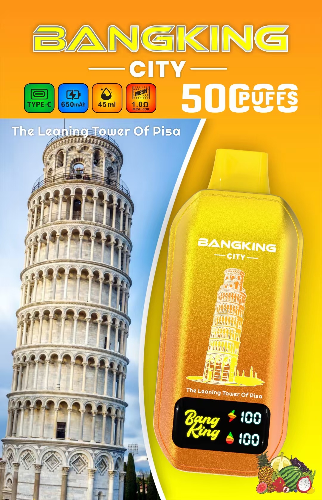 Bang King 50000 Puffs – World Cities - Disposable Vape