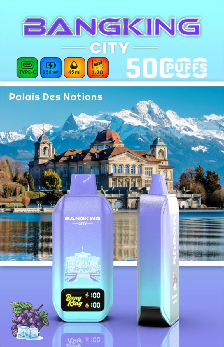 Bang King 50000 Puffs – World Cities - Disposable Vape specifications