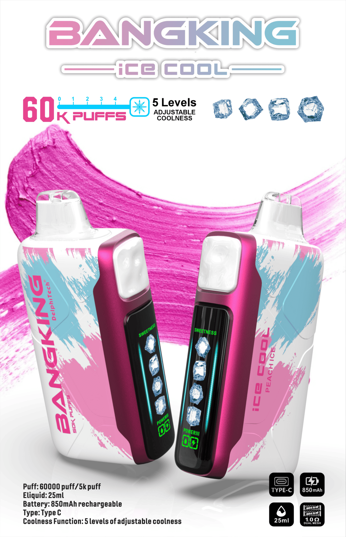 Bang King 60000 Puffs - Adjustable Coolness