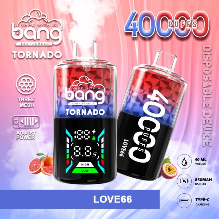 Bang Tornado 40000 Puffs - Shisha / Hookah - Disposable Vape specifications