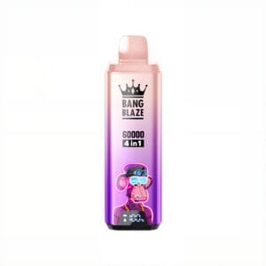 Bang Blaze 60000 Puffs Disposable Vape Front View with 4 in 1 Flavor Switch and Display Screen