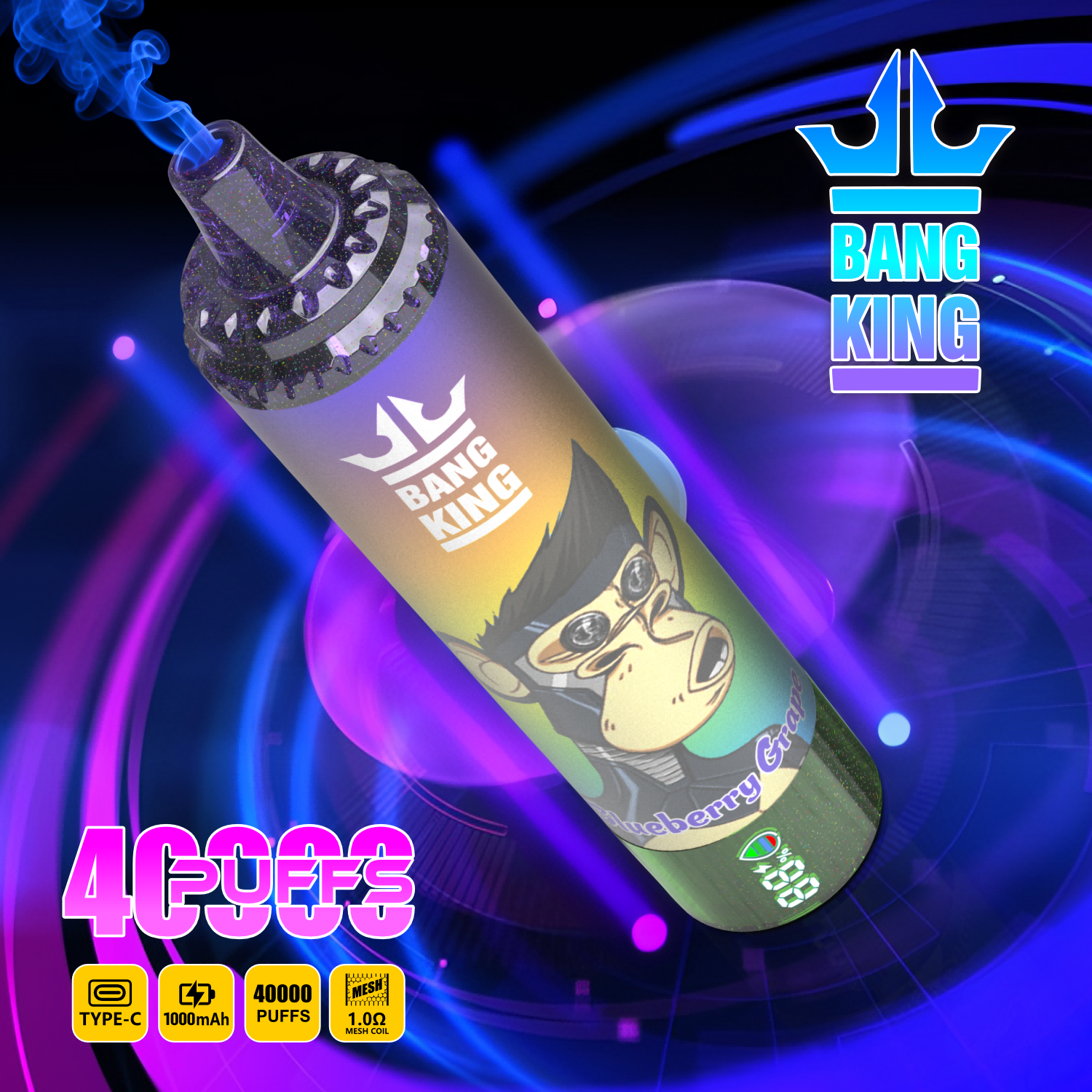 Bang King 40000 40k Blaze Vape Poster1