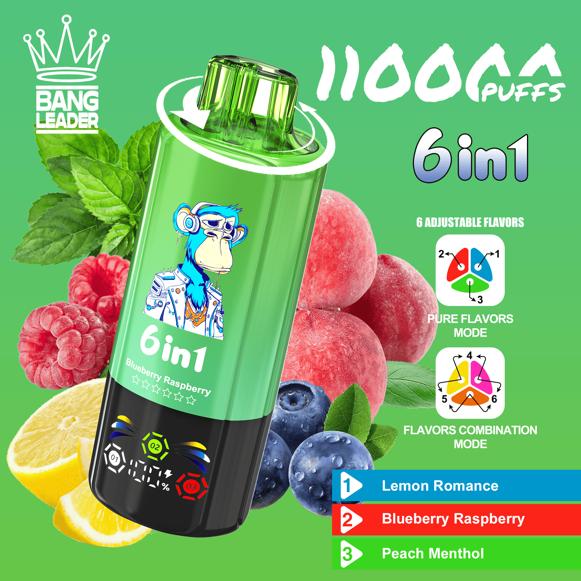 Bang Leader 110k Puffs 6 in 1 Flavor