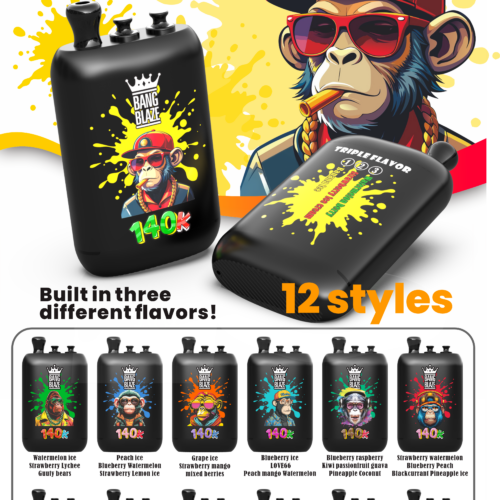 Bang Blaze 140k Puffs - Switchable 3 Flavors - Disposable Vape