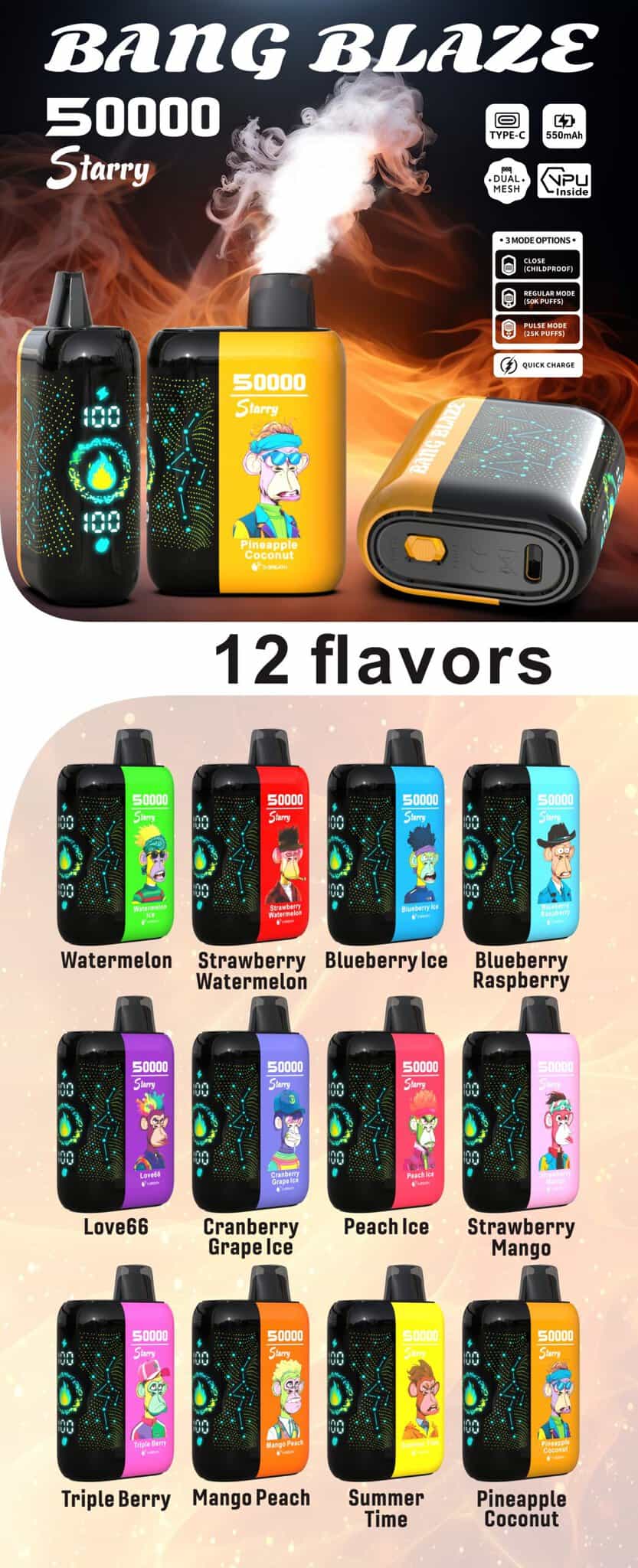 Bang Blaze 50000 Puffs Starry - Disposable Vape
