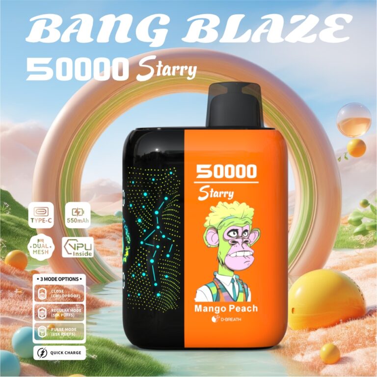 Bang Blaze 50000 Puffs Starry - Disposable Vape specifications