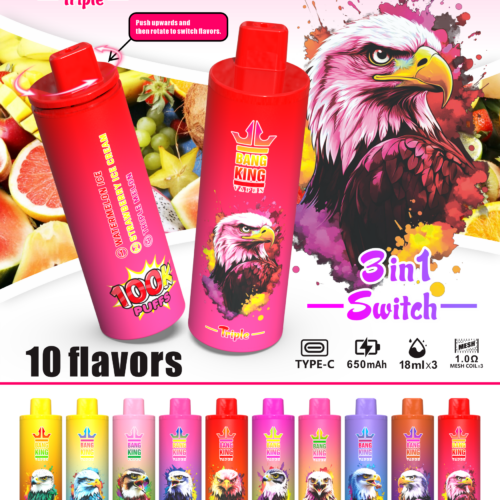 Bang King 100k Puffs - 3 in 1 Flavor - Disposable Vape
