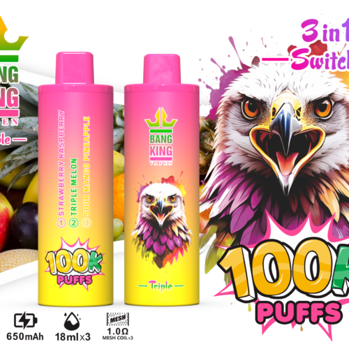 Bang King 100k Puffs - 3 in 1 Flavor - Disposable Vape