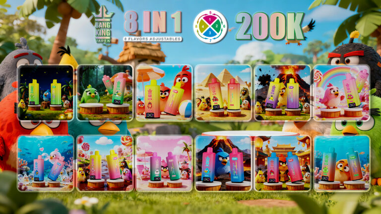 Bang King 200k Puffs Angry Bird 8 in 1 - Disposable Vape specifications