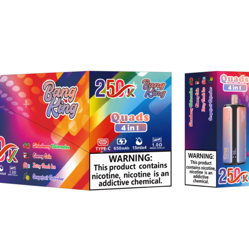bang king 250k puffs - 4 in 1 flavors - pack Bang King 250k Puffs 4 in 1 Flavors - Disposable Vape