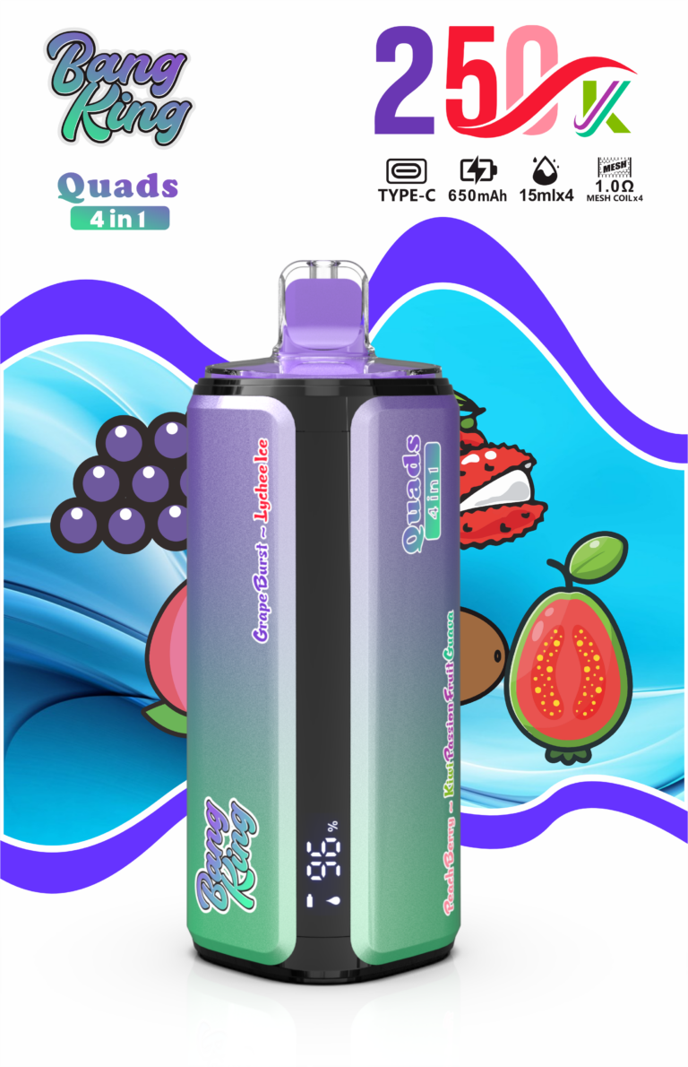 Bang King 250k Puffs 4 in 1 Flavors - Disposable Vape flavors