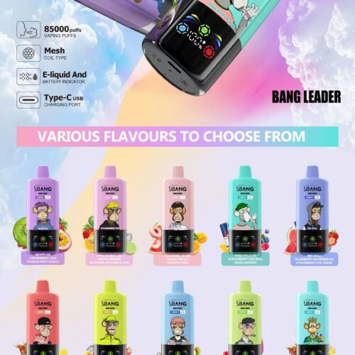 bang leader 85k puffs 3 in 1 - poster Bang Leader 85000 Puffs - 3 in 1 Flavors - Disposable Vape